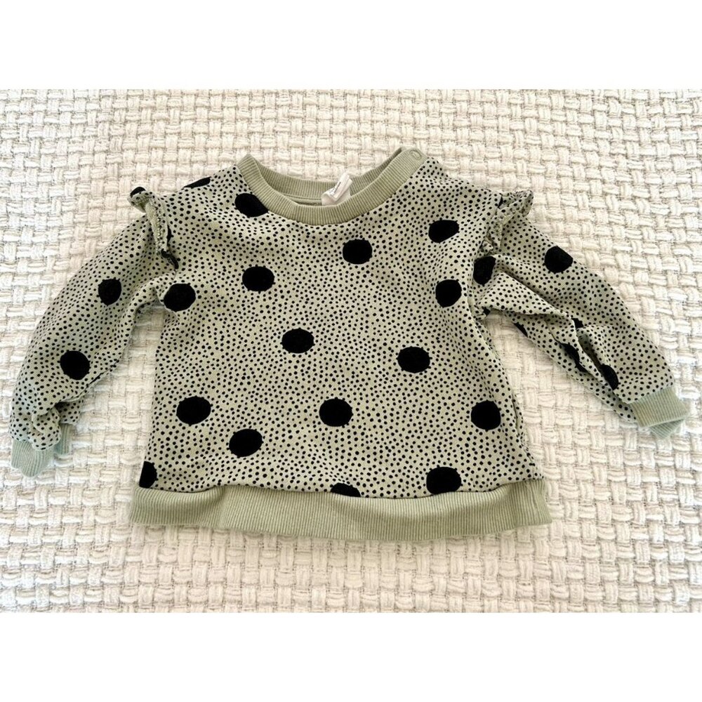 H&M Mint Dots Sweatshirt